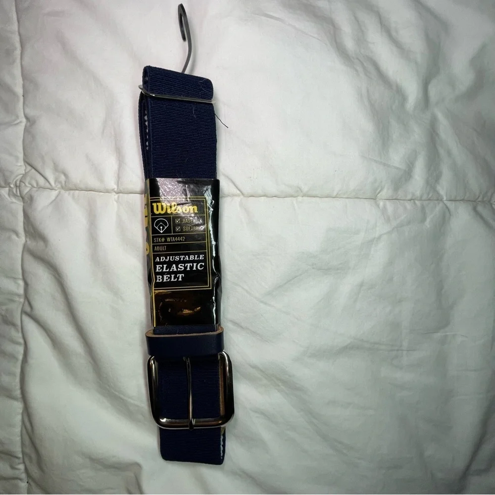 Wilson Adjustable Elastic Baseball/softball Belt in Navy Size Adult